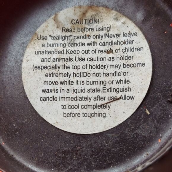 Metal 9" x 8" Black Open Pumpkin Votive Tea Light Holder Fall Halloween Decor - Picture 3 of 6